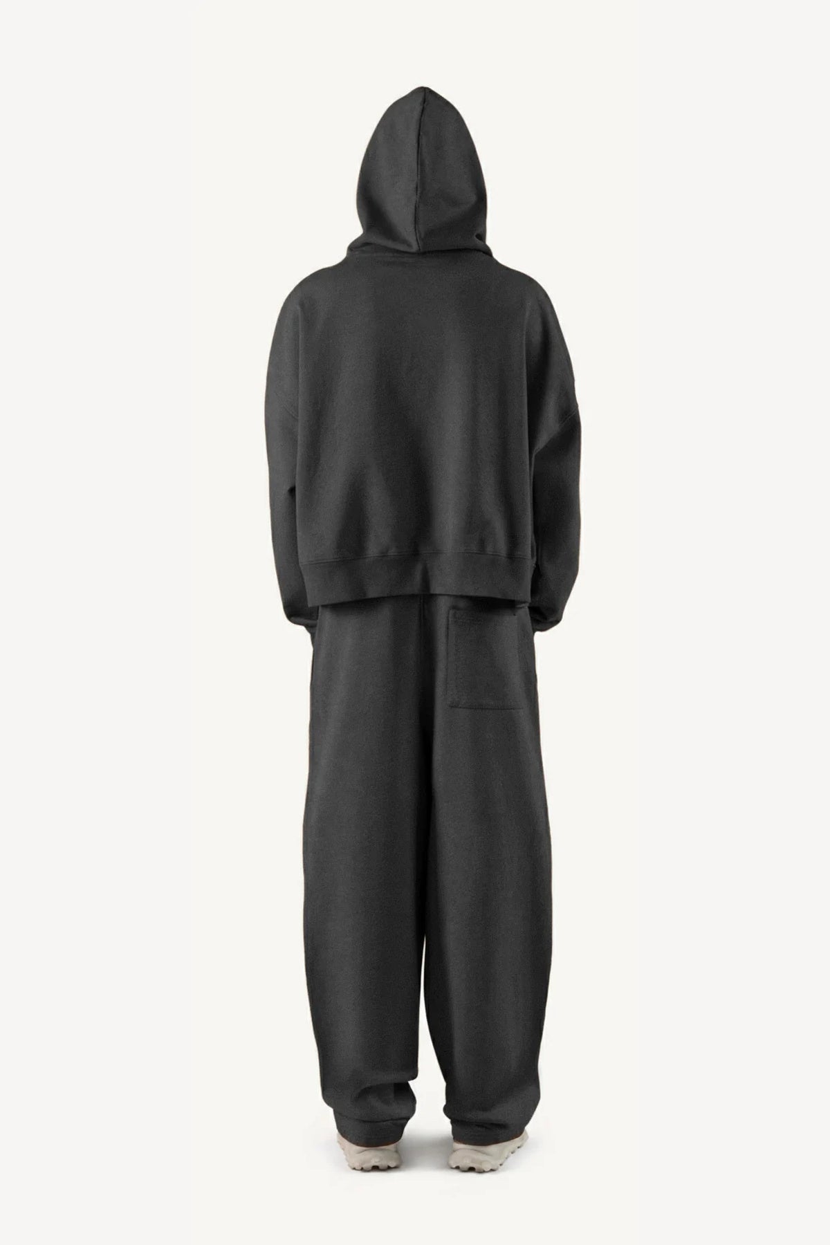 Black Oversized Boxy Hoodie