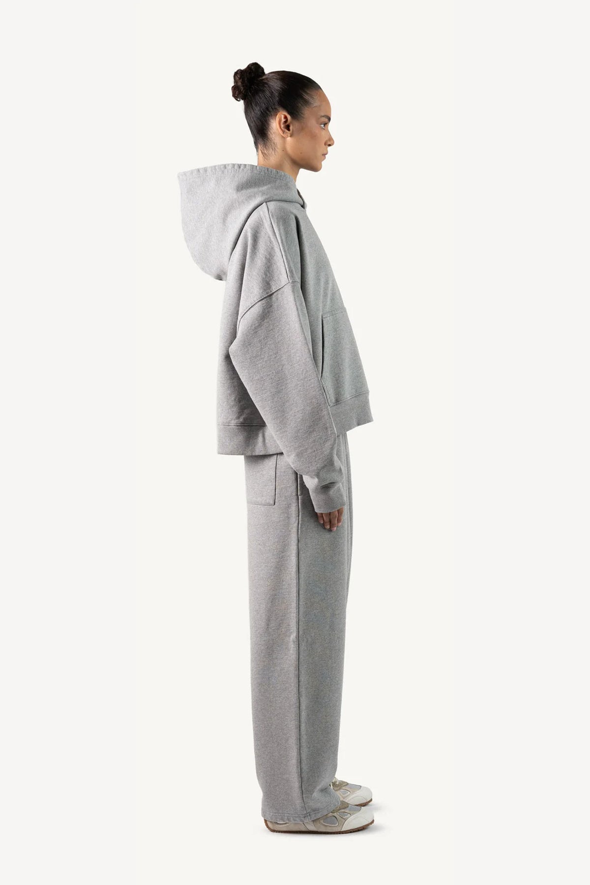 Grey Oversized Boxy Hoodie