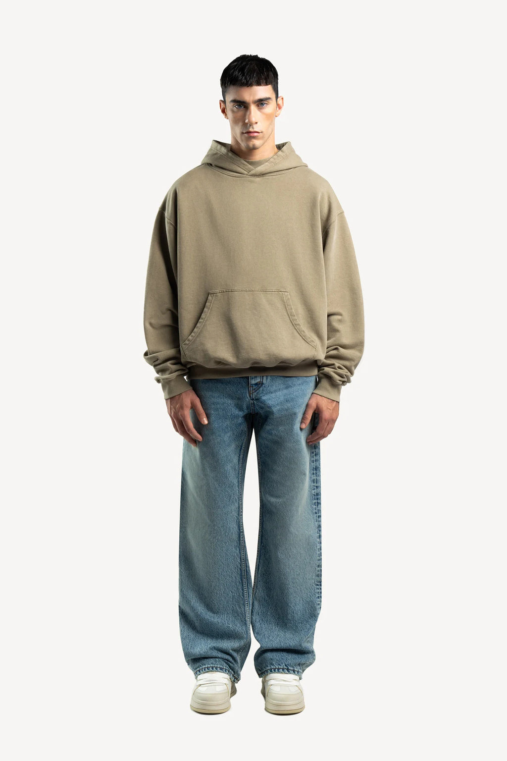 Beige Oversized Hoodie