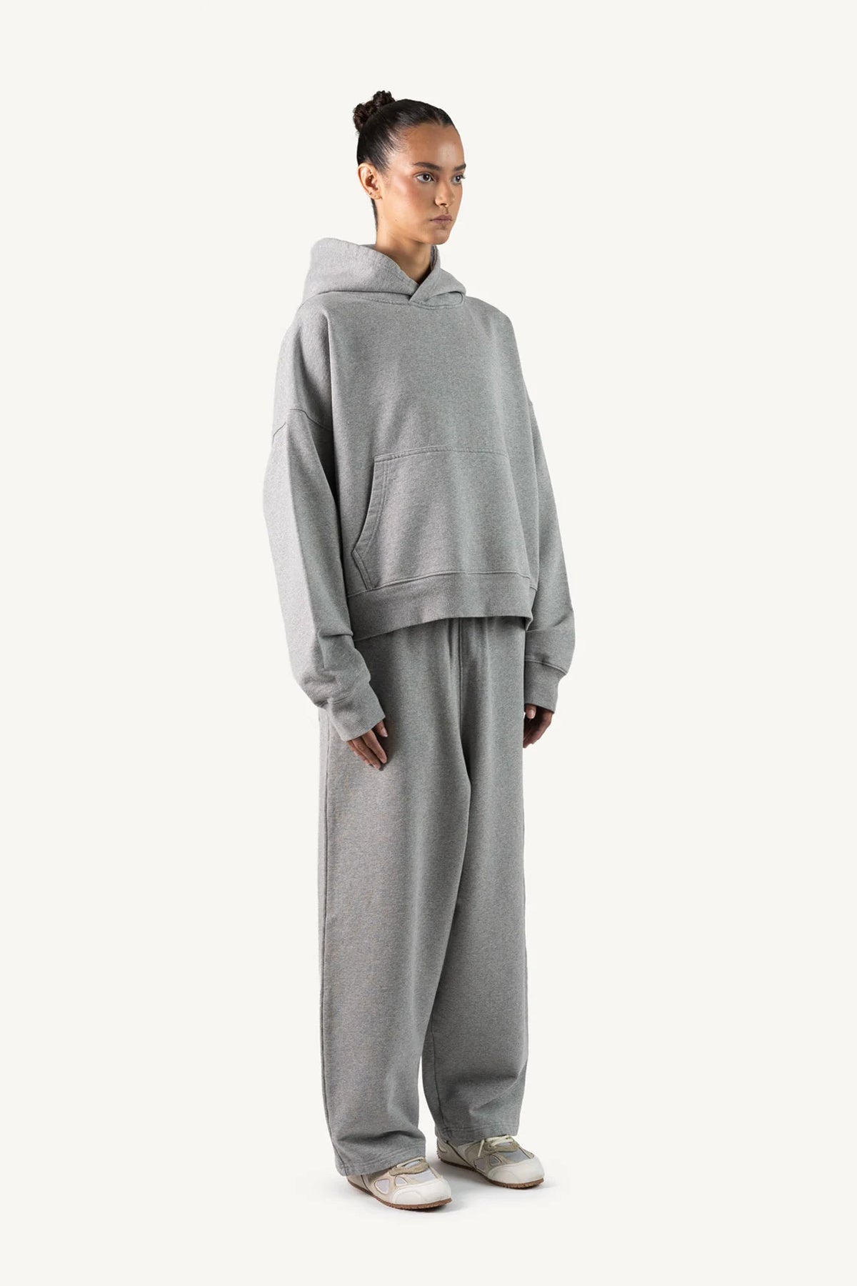 Grey Oversized Boxy Hoodie