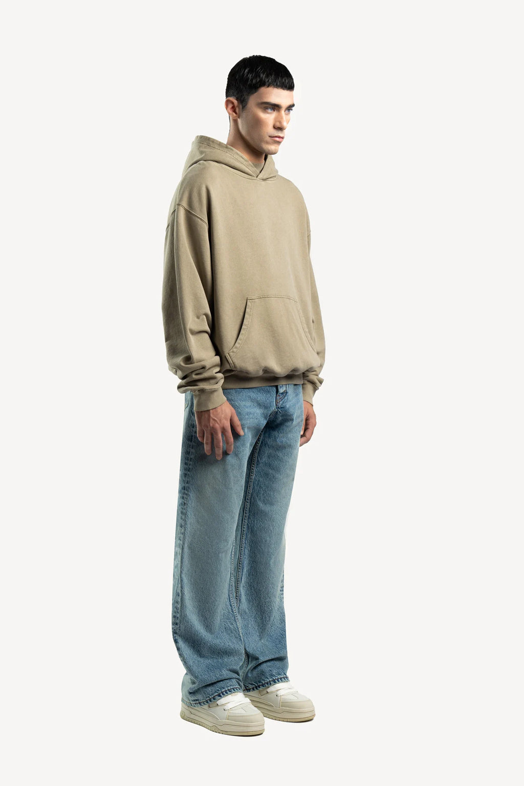 Beige Oversized Hoodie