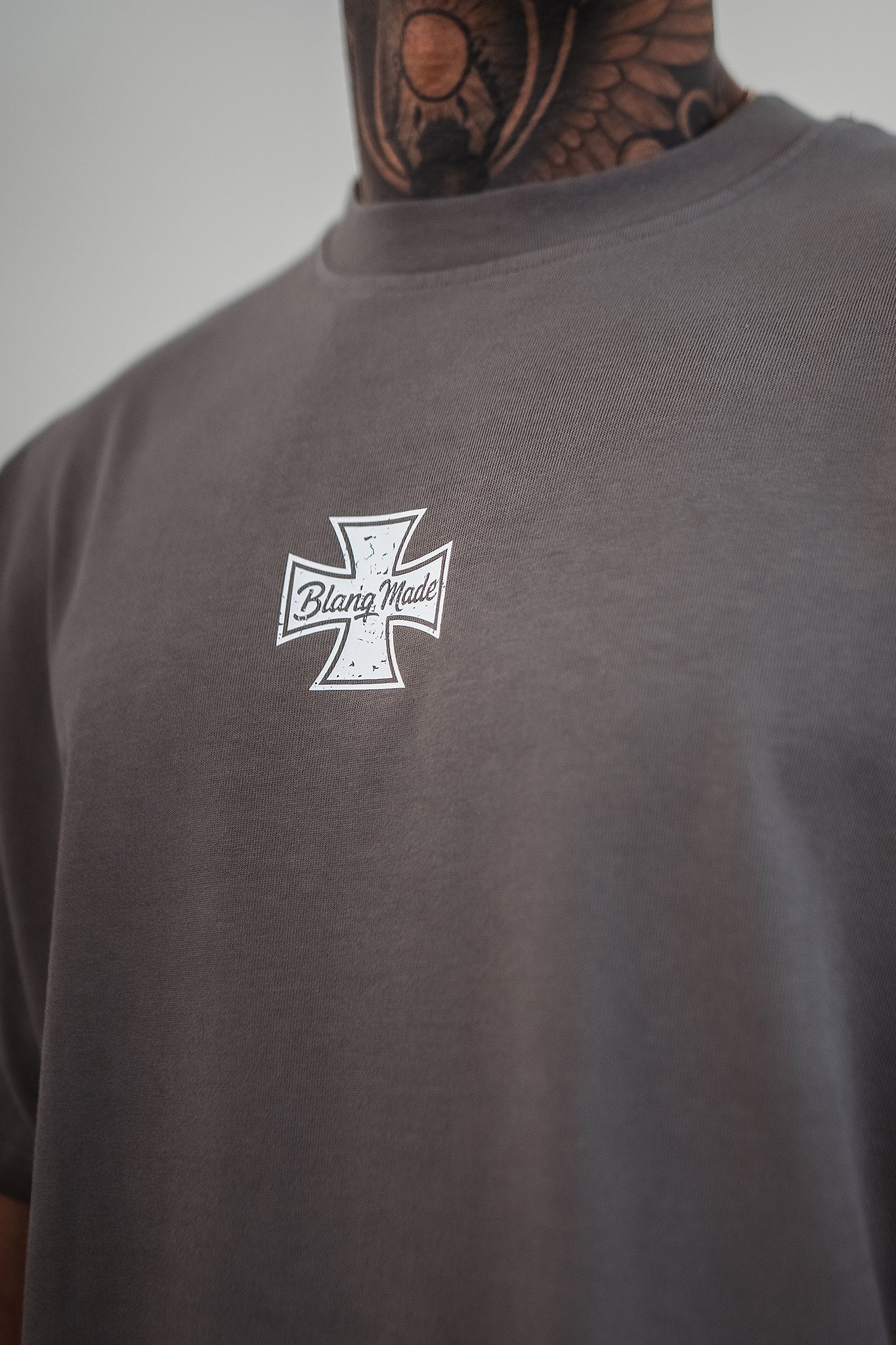 Boxy T-Shirt Vintage Grey