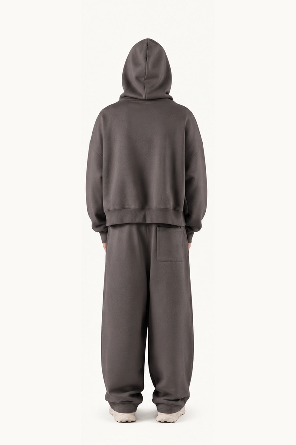 Grey Pigment Oversized Boxy Hoodie
