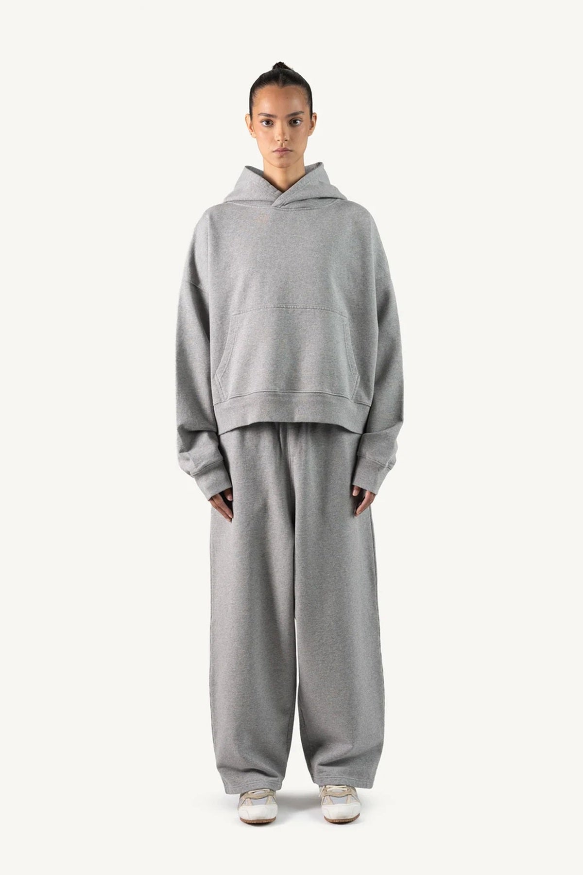 Grey Oversized Boxy Hoodie