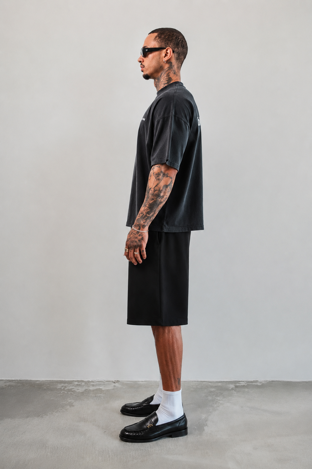Boxy T-Shirt Vintage Black
