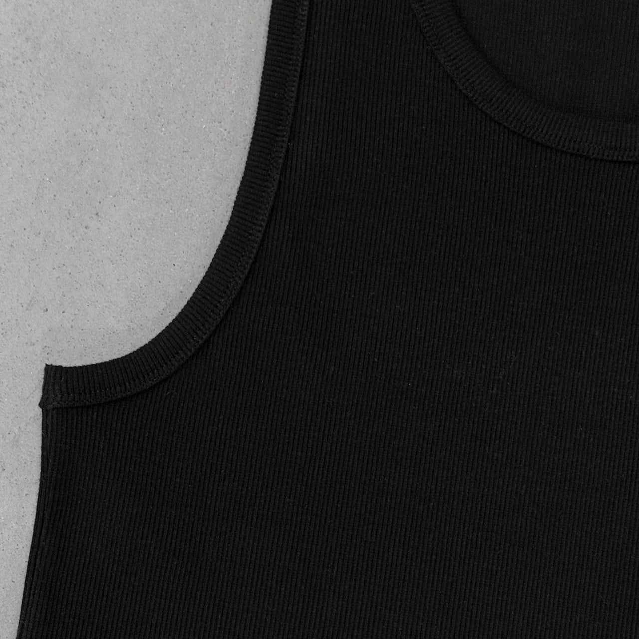 Monogram Tank Black