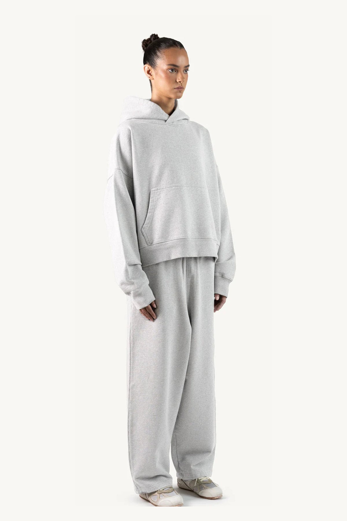 Light Grey Oversized Boxy Hoodie
