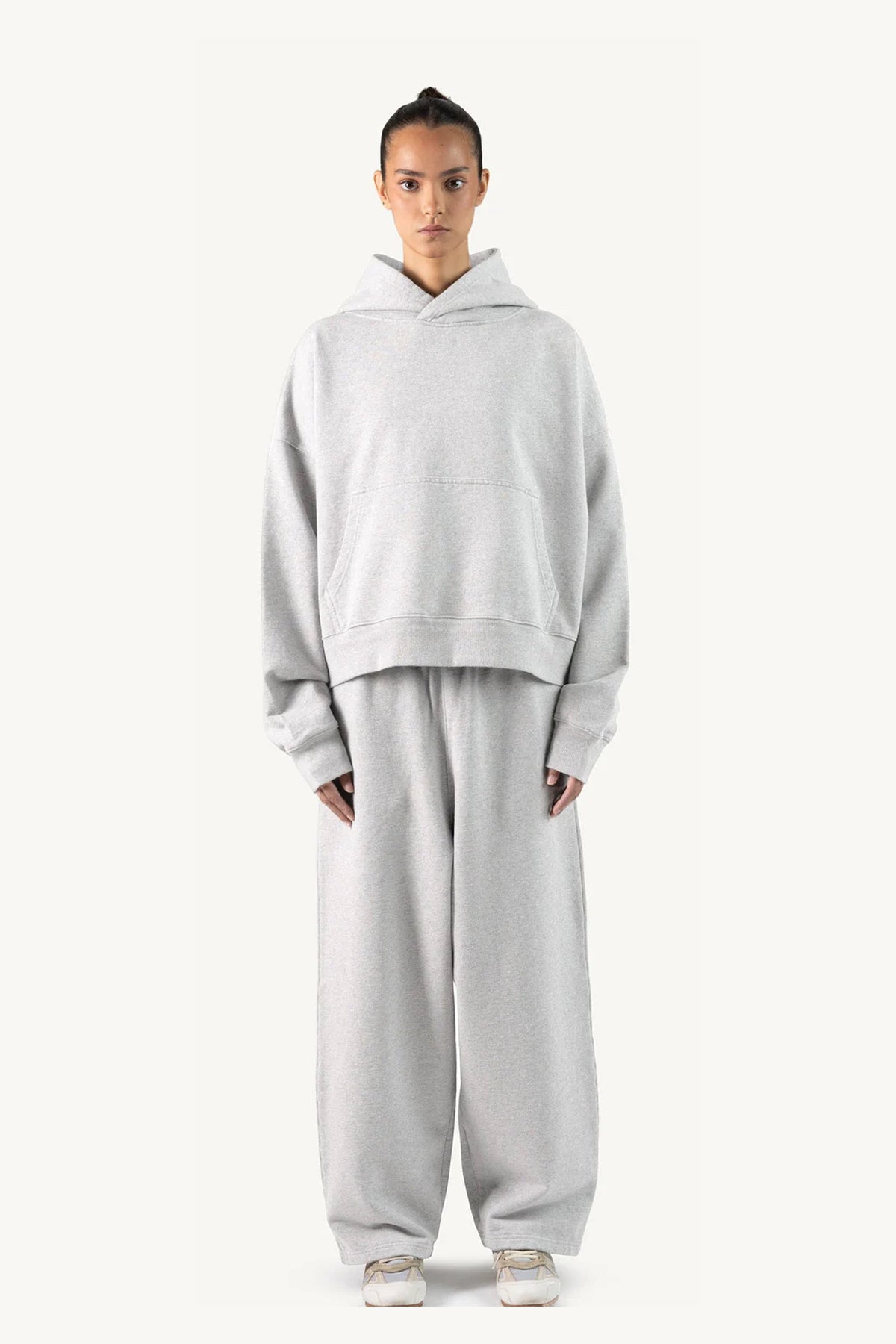 Light Grey Oversized Boxy Hoodie
