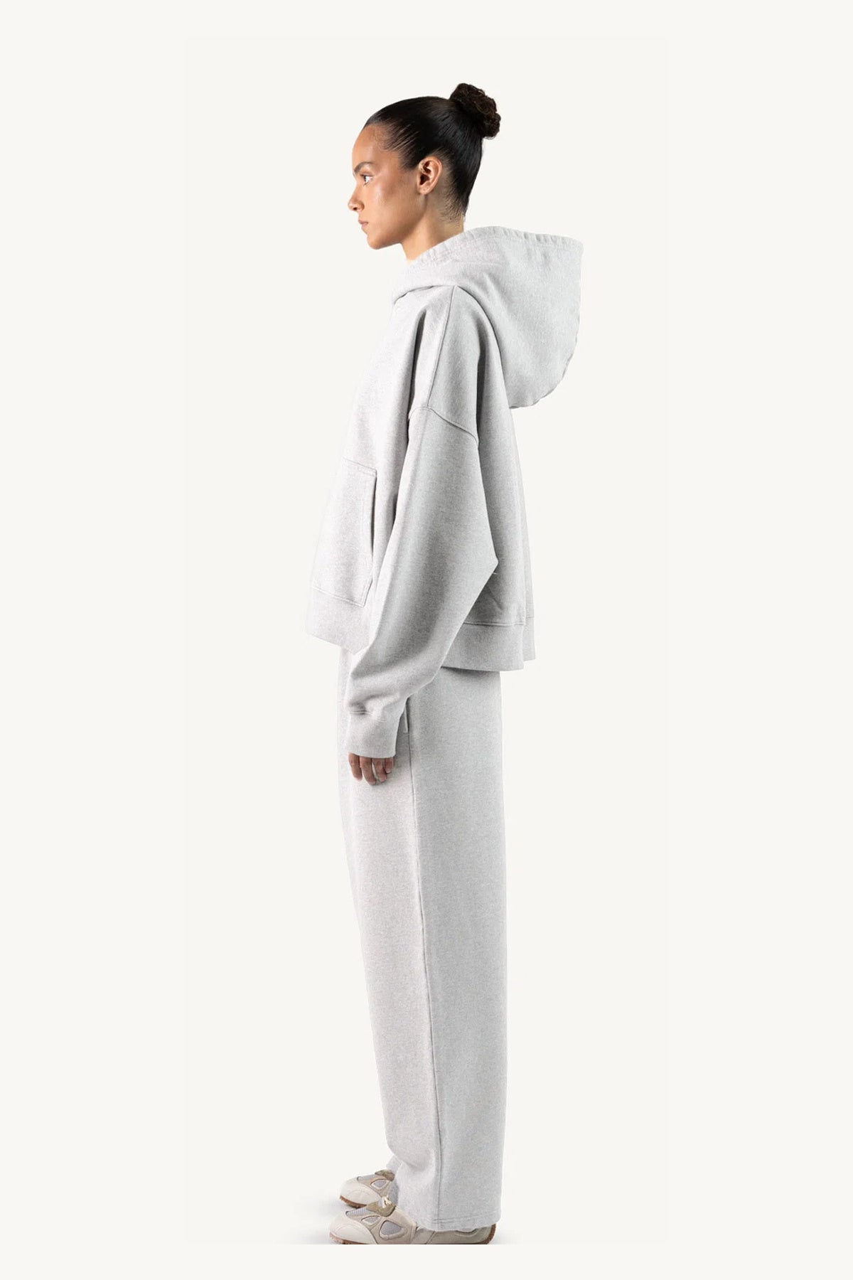 Light Grey Oversized Boxy Hoodie
