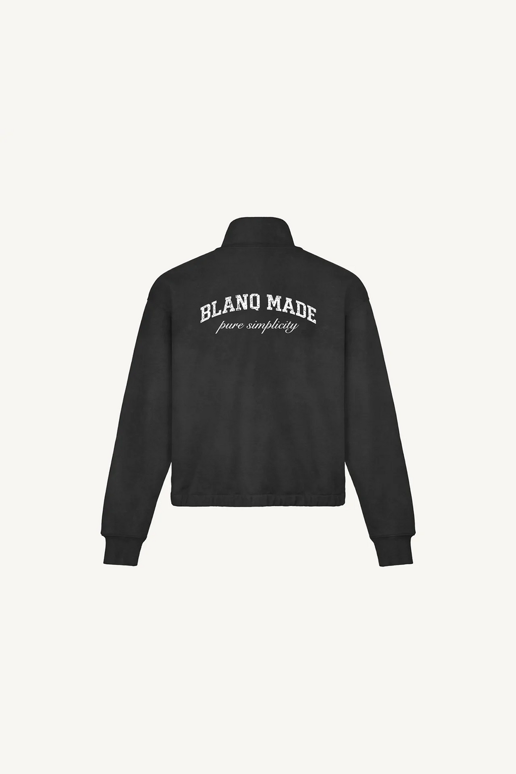 Boxy Halfzip Black